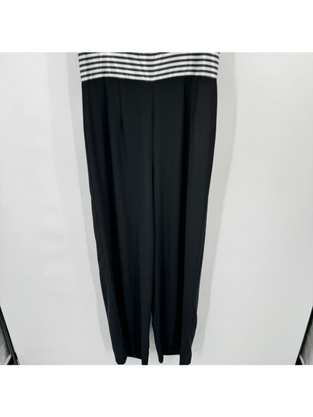 JOSEPH RIBKOFF Black Jumpsuit  Pant Suit w/ jacket womens stripes size 10 - Picture 6 of 16